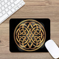 Golden Celtic Knot Print Mouse Pad