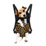 Golden Celtic Knot Print Pet Carrier Backpack