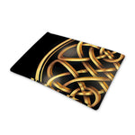 Golden Celtic Knot Print Pet Cooling Mat Cover