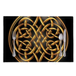 Golden Celtic Knot Print Placemat