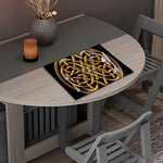 Golden Celtic Knot Print Placemat