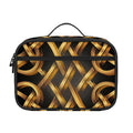 Golden Celtic Knot Print Portable Lunch Bag