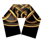 Golden Celtic Knot Print Scarf