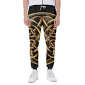 Golden Celtic Knot Print Joggers