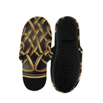 Golden Celtic Knot Print Slippers