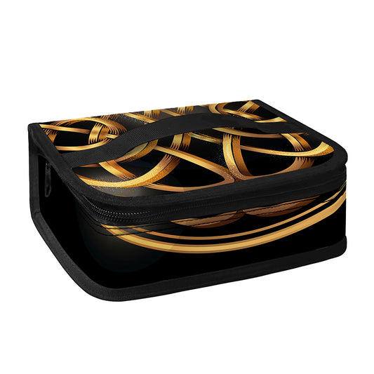 Golden Celtic Knot Print Small Lunch Bag