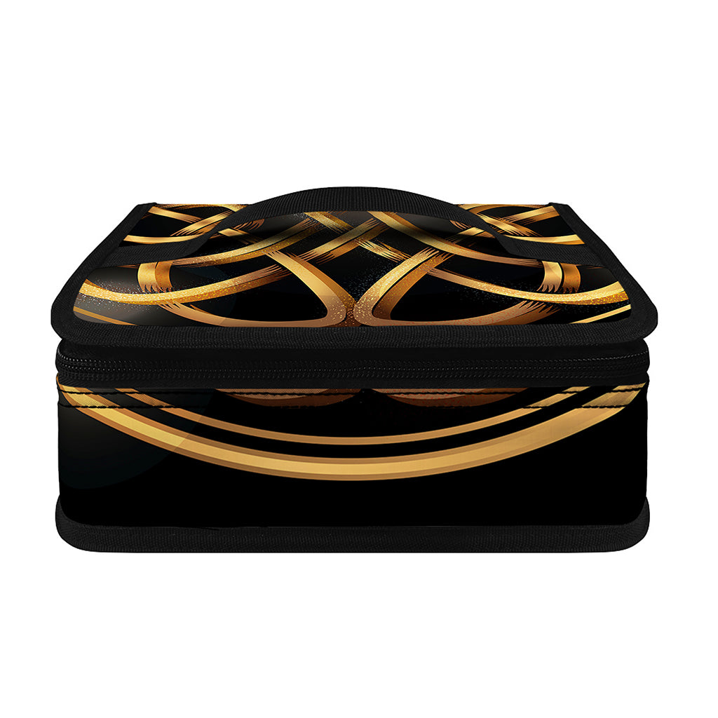 Golden Celtic Knot Print Small Lunch Bag