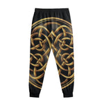 Golden Celtic Knot Print Sweatpants