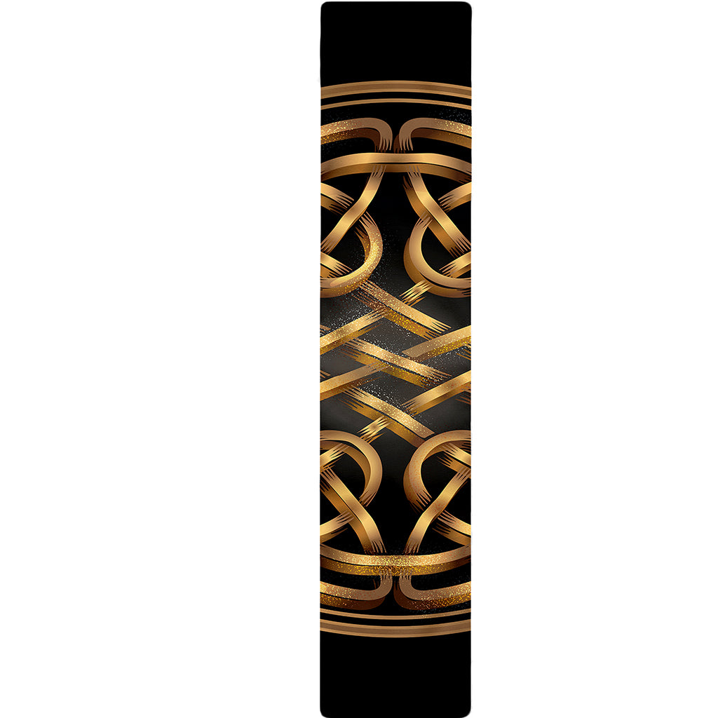 Golden Celtic Knot Print Table Runner
