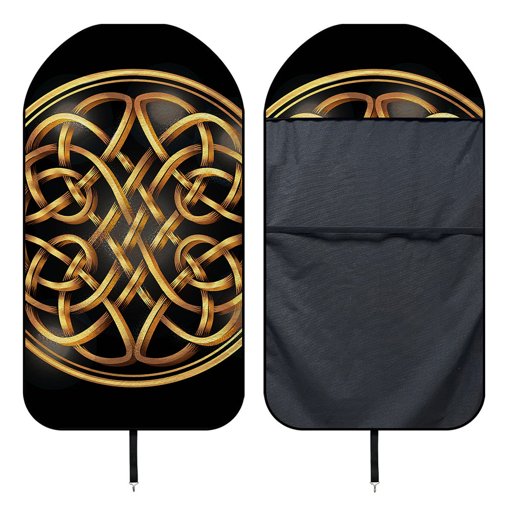 Golden Celtic Knot Print Waterproof Car Seat Cover