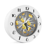 Golden Dollar Sign Explosion Print Alarm Clock