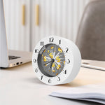 Golden Dollar Sign Explosion Print Alarm Clock
