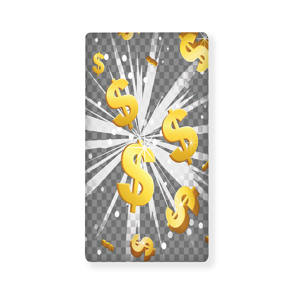 Golden Dollar Sign Explosion Print Baby Crib Sheet