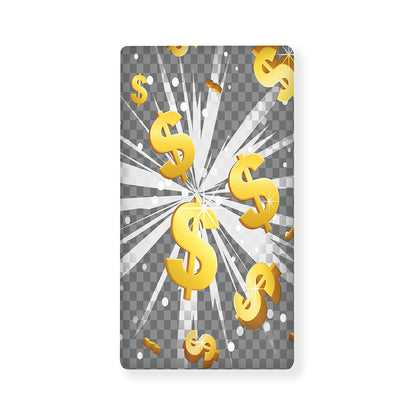 Golden Dollar Sign Explosion Print Baby Crib Sheet