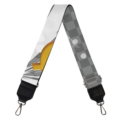 Golden Dollar Sign Explosion Print Bag Strap