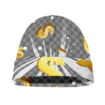 Golden Dollar Sign Explosion Print Beanie