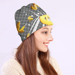 Golden Dollar Sign Explosion Print Beanie
