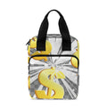 Golden Dollar Sign Explosion Print Bible Tote Bag
