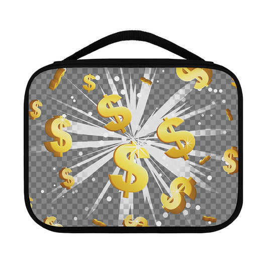 Golden Dollar Sign Explosion Print Classic Bible Case