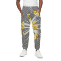 Golden Dollar Sign Explosion Print Cotton Sweatpants