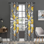 Golden Dollar Sign Explosion Print Curtain