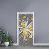 Golden Dollar Sign Explosion Print Door Sticker