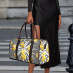 Golden Dollar Sign Explosion Print Duffle Bag