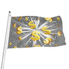 Golden Dollar Sign Explosion Print Flag