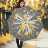 Golden Dollar Sign Explosion Print Foldable Umbrella