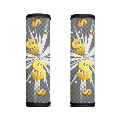 Golden Dollar Sign Explosion Print Handle Covers