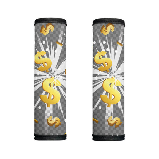 Golden Dollar Sign Explosion Print Handle Covers