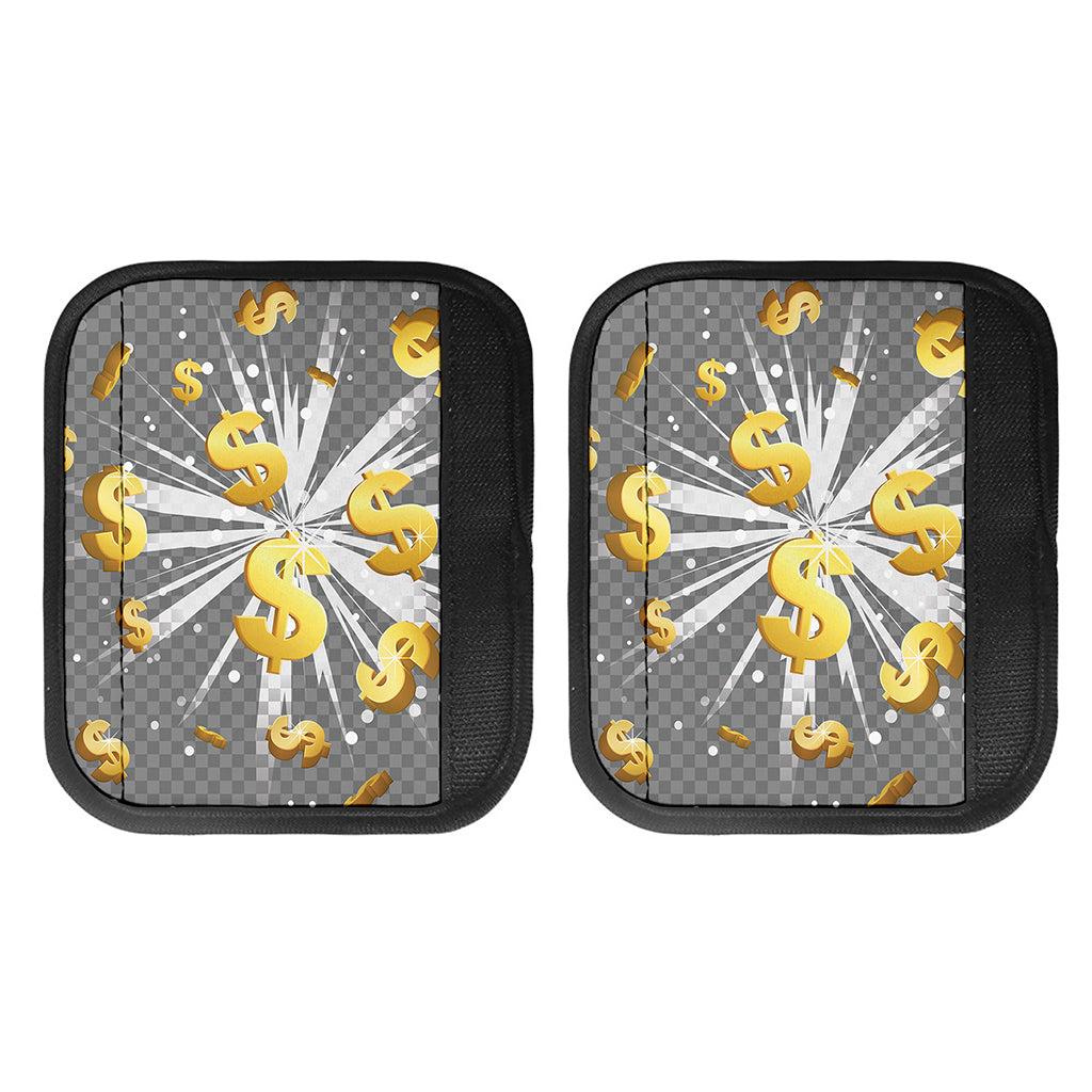 Golden Dollar Sign Explosion Print Handle Covers
