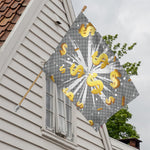 Golden Dollar Sign Explosion Print House Flag