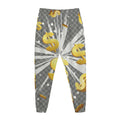 Golden Dollar Sign Explosion Print Jogger Pants