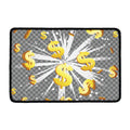 Golden Dollar Sign Explosion Print Kitchen Mat