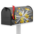 Golden Dollar Sign Explosion Print Mailbox Cover