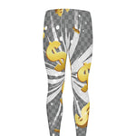 Golden Dollar Sign Explosion Print Men's leggings