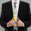 Golden Dollar Sign Explosion Print Necktie