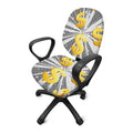 Golden Dollar Sign Explosion Print Office Chair Cover