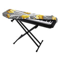 Golden Dollar Sign Explosion Print Piano Keyboard Cover