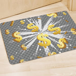 Golden Dollar Sign Explosion Print Polyester Doormat