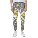 Golden Dollar Sign Explosion Print Scuba Joggers