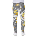 Golden Dollar Sign Explosion Print Scuba Joggers