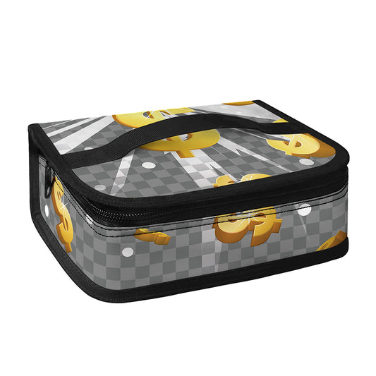 Golden Dollar Sign Explosion Print Small Lunch Bag