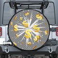 Golden Dollar Sign Explosion Print Tire Cover