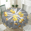 Golden Dollar Sign Explosion Print Waterproof Round Tablecloth