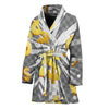 Golden Dollar Sign Explosion Print Women's Bathrobe