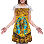 Golden Egyptian Pharaoh Print Adjustable Apron