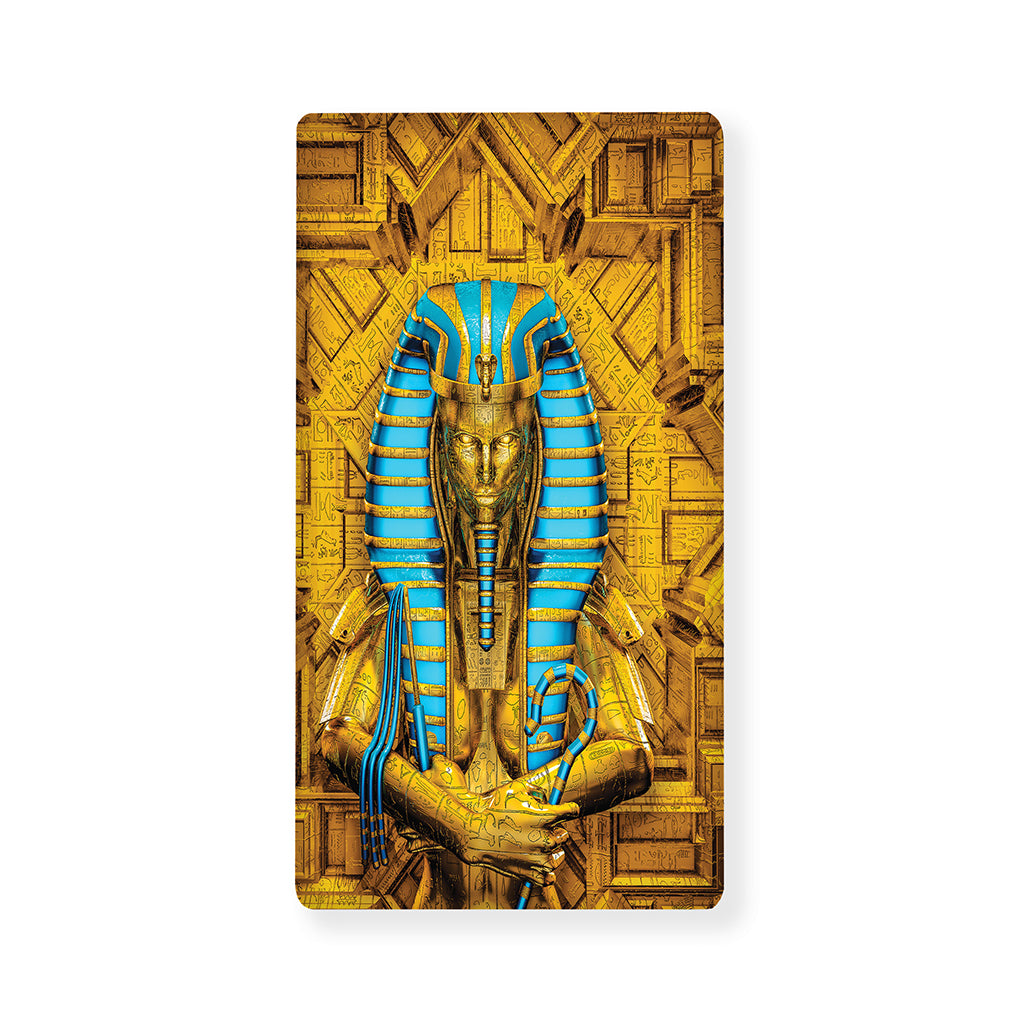 Golden Egyptian Pharaoh Print Baby Crib Sheet