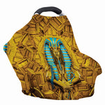 Golden Egyptian Pharaoh Print Baby Seat Cover